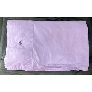 Ralph Lauren The Polo Sheet Premium Twin Flat Bed Sheet Lavender 100% Cotton